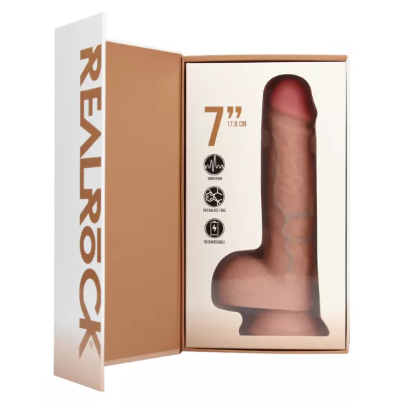 RealRock - vibraator iminapaga - naturaalne 18cm