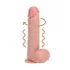 RealRock - pöörlev vibraator - naturaalne - 20,5 cm