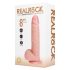 REALROCK - pöörlev vibraator - naturaalne (20,5cm)