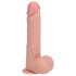 REALROCK - pöörlev vibraator - naturaalne (20,5cm)