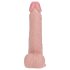 REALROCK - pöörlev vibraator - naturaalne (20,5cm)