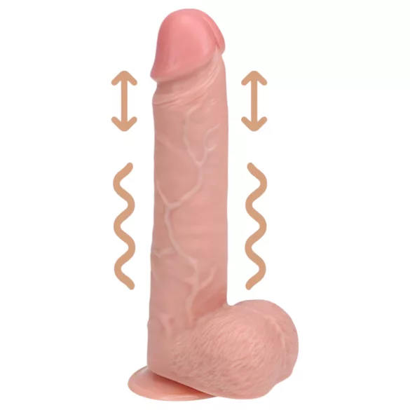 RealRock - dildo vibraator iminapaga - naturaalne 20,5 cm