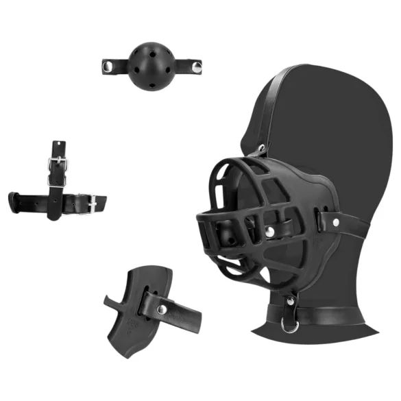 Ouch! - suukorv koos sisseehitatud suupulgaga - must