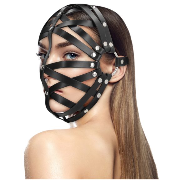 Ouch! - kunstnahast puuri mask (must)