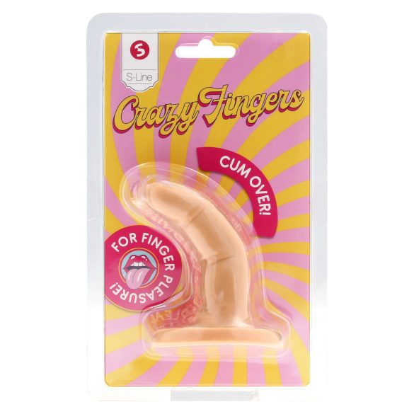 S-Line - kahe sõrme dildo - naturaalne