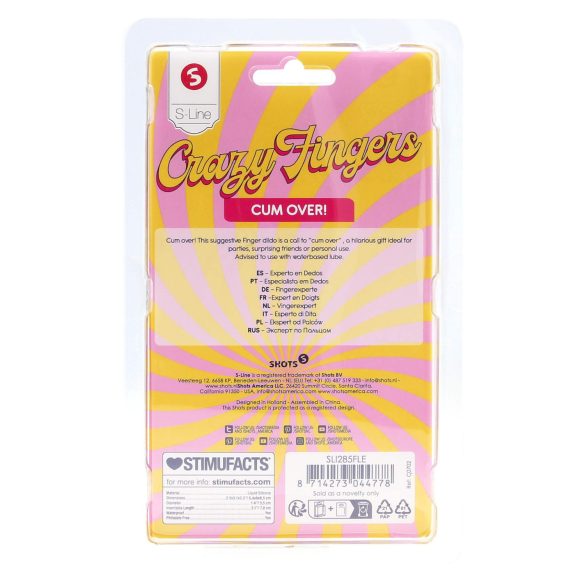 S-Line - kahe sõrme dildo - naturaalne