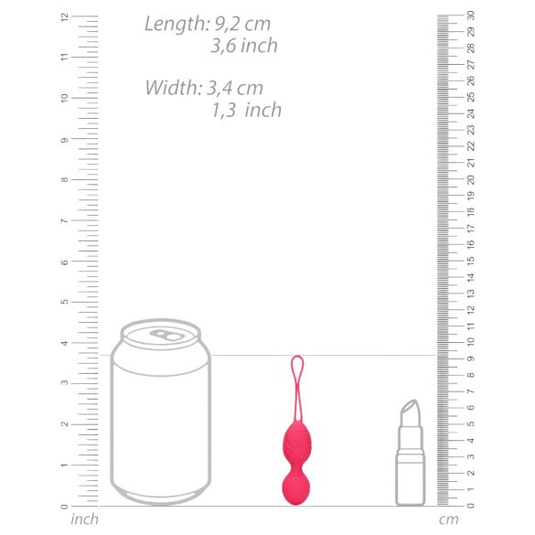 Loveline - vibreeriv geishakuul ribidega - roosa