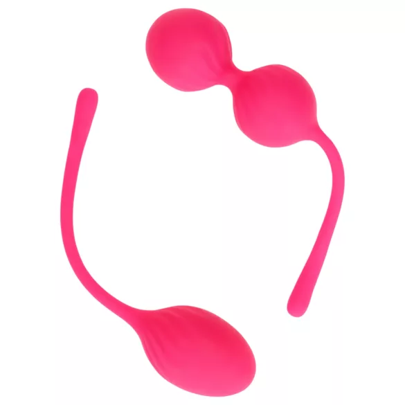 Loveline - tupekuulide komplekt - 2-osaline - roosa - raskusega
