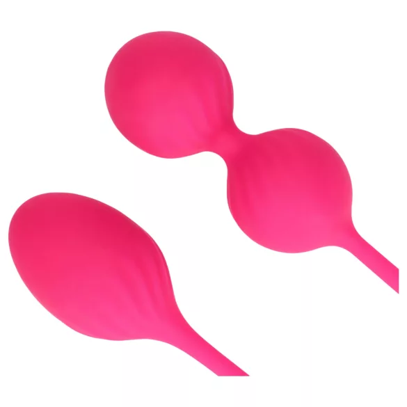 Loveline - tupekuulide komplekt - 2-osaline - roosa - raskusega