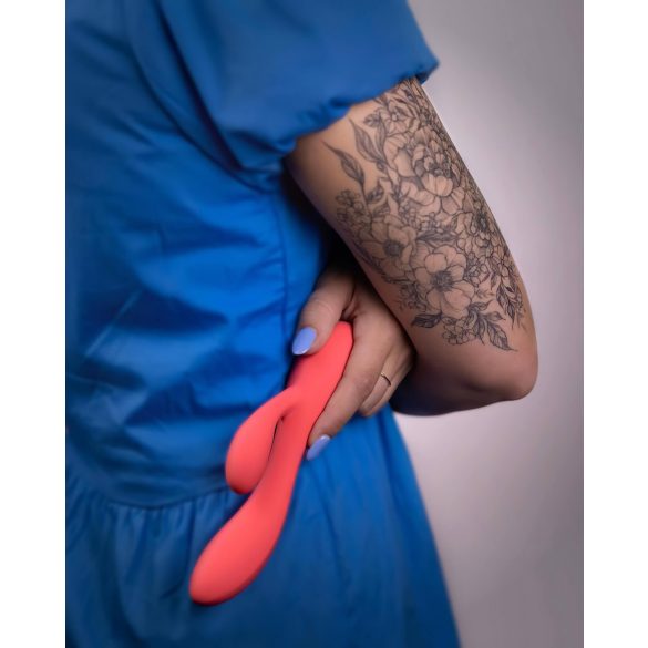 Loveline - aku vibraator kliitorivarrega - veekindel roosa