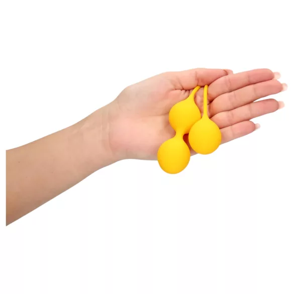 Loveline - silikoonist geishakuulide komplekt - 2-osaline - kollane