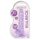 REALROCK - läbipaistev elutruu dildo - lilla (17 cm)