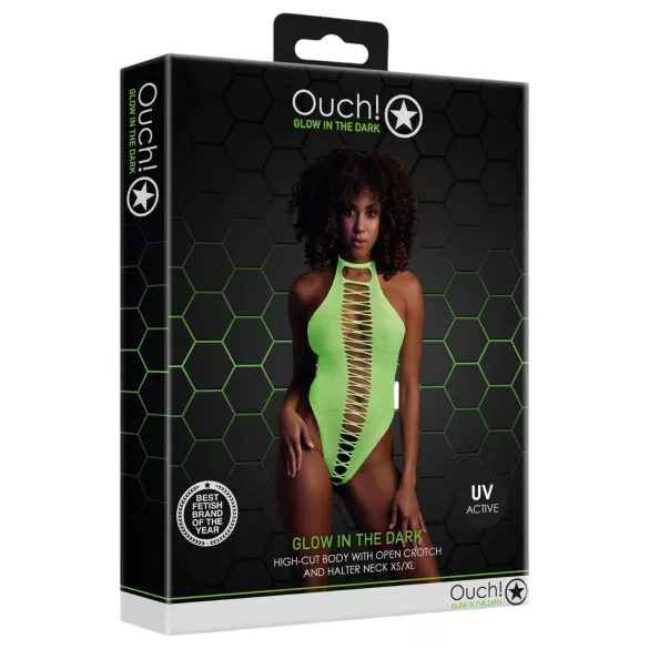 Ouch! - avatud body - helendav - neoonroheline