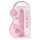 REALROCK - läbipaistev elutruu dildo - roosa (17 cm)