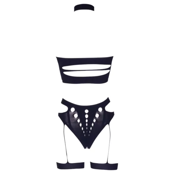 Le Désir Plus Size - pesukomplekt 3-osaline - must (XL-4XL)