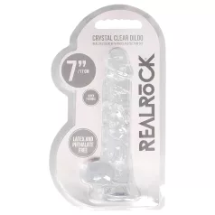   RealRock - realistlik läbipaistev dildō - läbipaistev 17cm