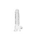 REALROCK – läbipaistev elutruu dildo – läbipaistev (17cm)