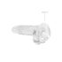 REALROCK – läbipaistev elutruu dildo – läbipaistev (17cm)