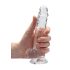 REALROCK – läbipaistev elutruu dildo – läbipaistev (17cm)