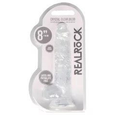 RealRock - realistlik dildos - läbipaistev 19 cm