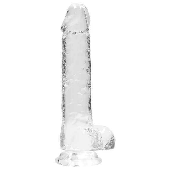 RealRock - realistlik dildos - läbipaistev 19 cm