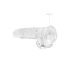 REALROCK - läbipaistev elutruu dildo - läbipaistev (19cm)