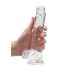 REALROCK - läbipaistev elutruu dildo - läbipaistev (19cm)