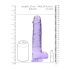 REALROCK - läbipaistev realistlik dildo - lilla (22 cm)