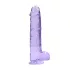 RealRock - realistlik läbipaistev dildo - lilla 22cm