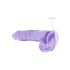 REALROCK - läbipaistev realistlik dildo - lilla (22 cm)