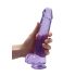 REALROCK - läbipaistev realistlik dildo - lilla (22 cm)