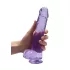 RealRock - realistlik läbipaistev dildo - lilla 22cm