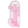 RealRock - realistlik läbipaistev dildo - roosa 22cm
