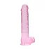 RealRock - realistlik läbipaistev dildo - roosa 22cm