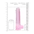 RealRock - realistlik läbipaistev dildo - roosa 22cm