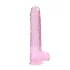 RealRock - realistlik läbipaistev dildo - roosa 22cm