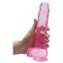 REALROCK - läbipaistev elutruu dildó - roosa (22 cm)