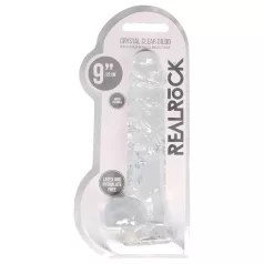 RealRock - realistlik dildot - läbipaistev 22cm