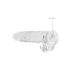 REALROCK - läbipaistev realistlik dildo - läbipaistev (22 cm)