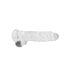 REALROCK - läbipaistev realistlik dildo - läbipaistev (22 cm)