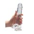 REALROCK - läbipaistev realistlik dildo - läbipaistev (22 cm)