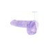 REALROCK - läbipaistev elutruu dildo - lilla (15 cm)