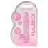 REALROCK - läbipaistev elutruu dildo - roosa (15cm)