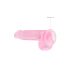 REALROCK - läbipaistev elutruu dildo - roosa (15cm)