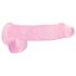 REALROCK - läbipaistev elutruu dildo - roosa (15cm)