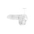 REALROCK - läbipaistev elutruu dildo - läbipaistev (15 cm)