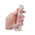 REALROCK - läbipaistev elutruu dildo - läbipaistev (15 cm)