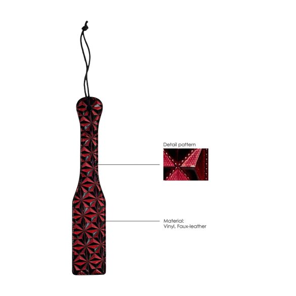 Ouch - nahast peapaelad - teemantmustriga - punane