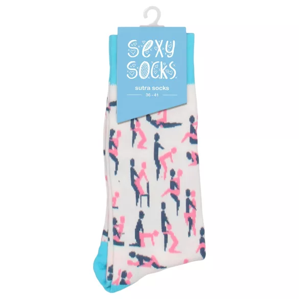 S-Line Sexy Socks - puuvillased sokid - kama sutra muster - 42-46