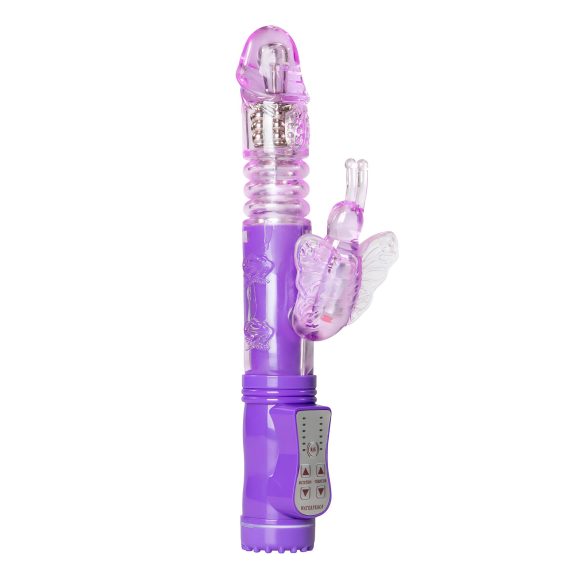 Easytoys Butterfly - pöörlev-tunglev vibraator (lilla)
